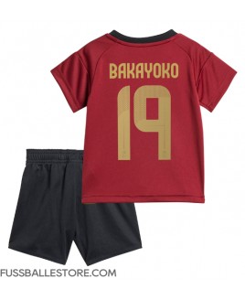 Günstige Belgien Johan Bakayoko #19 Heimtrikotsatz Kinder EM 2024 Kurzarm (+ Kurze Hosen)